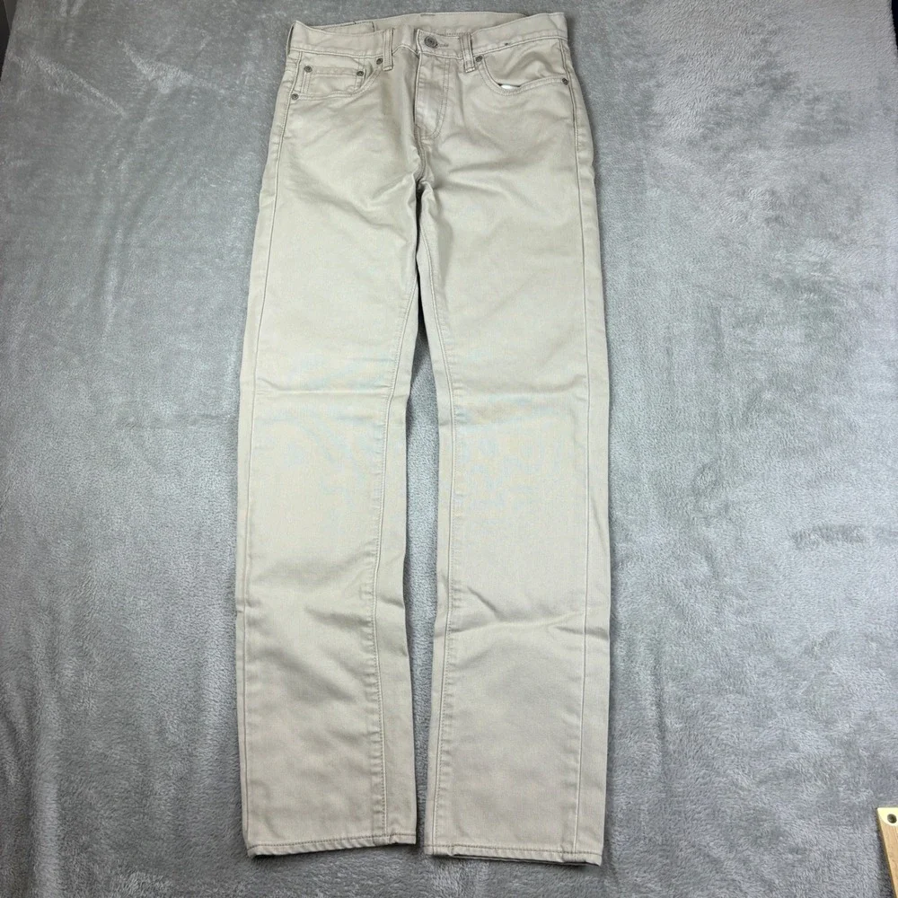 Levi's Pants Men 30x32 511 Slim Fit Tan Khaki Casual Smart Tailored